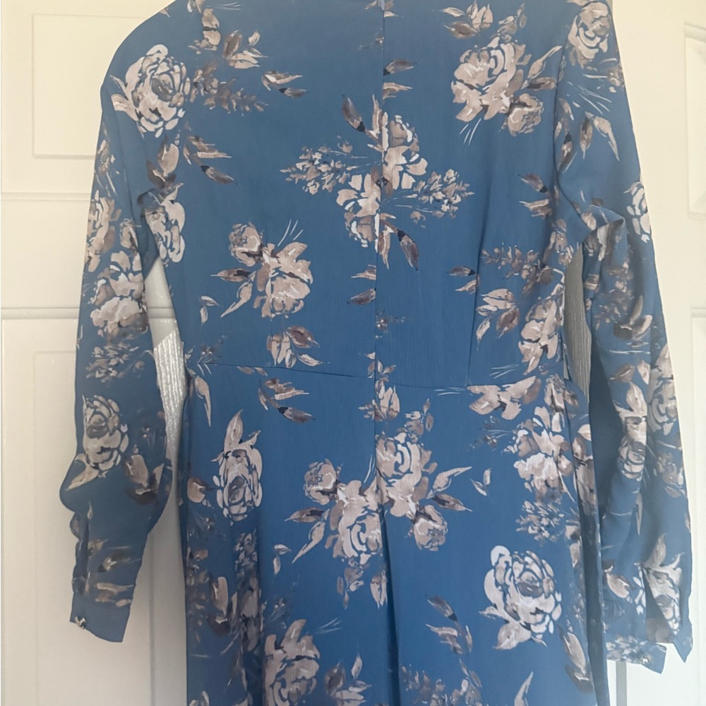 Butik Sare Blue Floral maxi dress - Picture 5 of 9